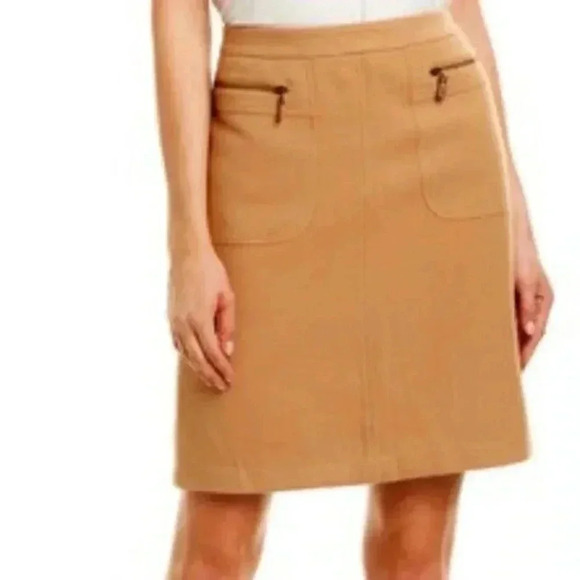 Like new J. McLaughlin suede looking mini skirt - Picture 6 of 6